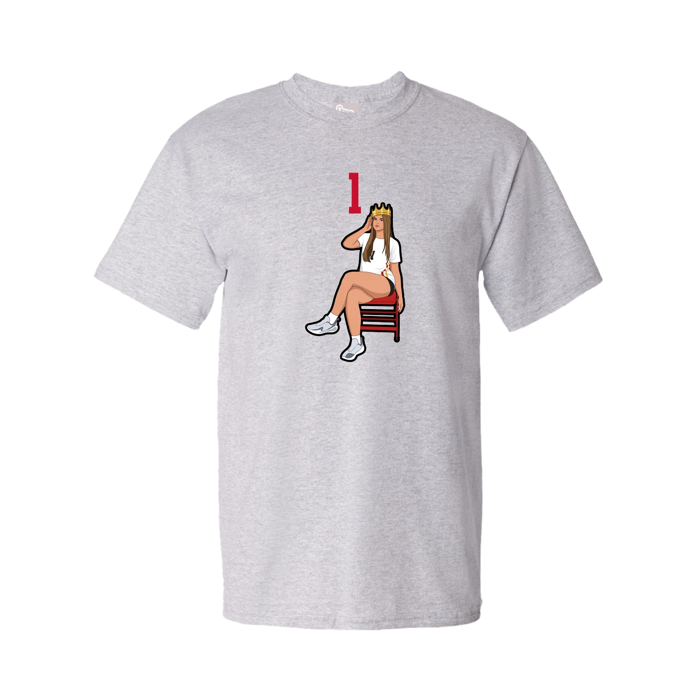 Tee — Number Top in Grey