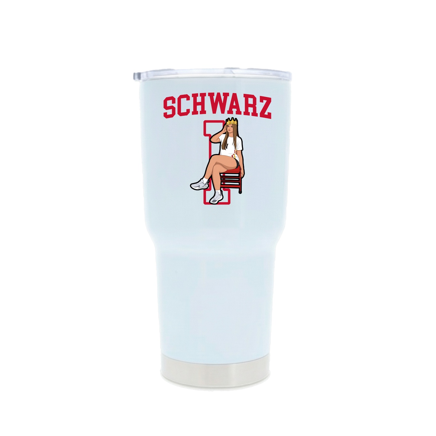 30oz Stainless Steel Tumbler — Shirsey in White