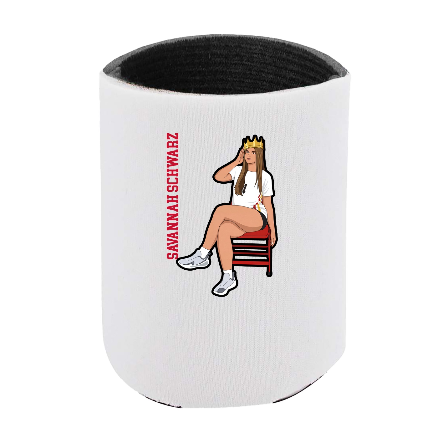 Can Holder — Name Vertical in White