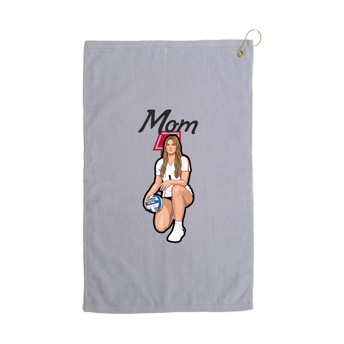 Golf Towel — Mothers Day Shirsey in Grey