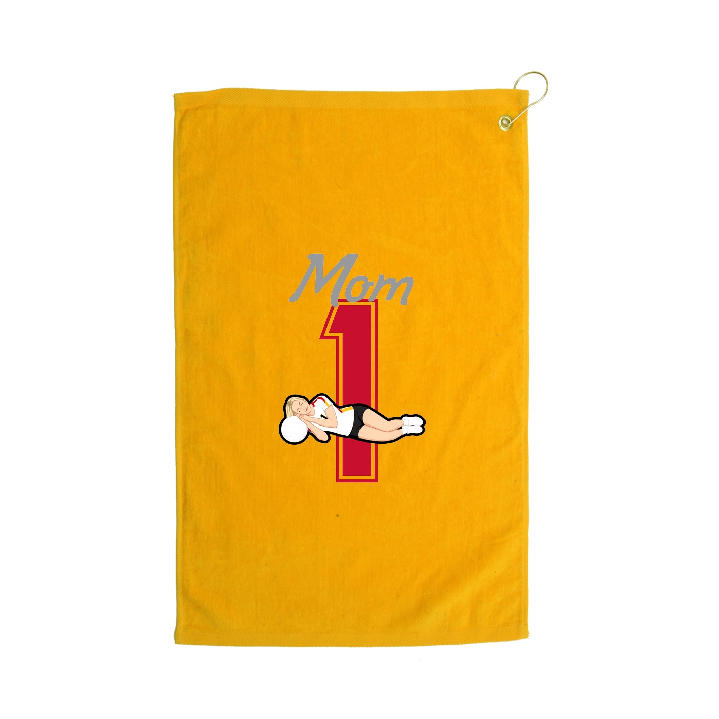 Golf Towel — Mothers Day Shirsey in Gold