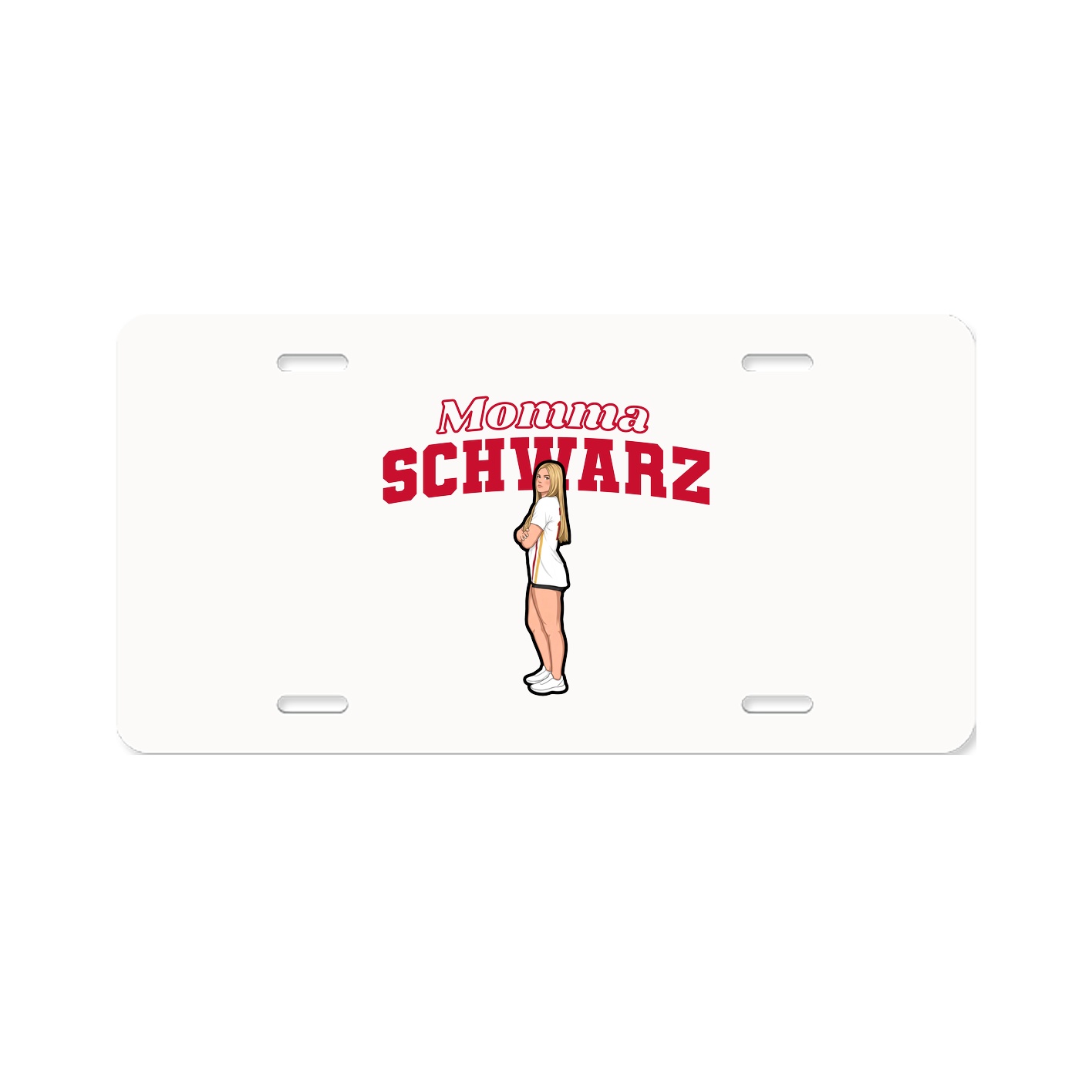 License Plate — Mothers Day Block in Classic
