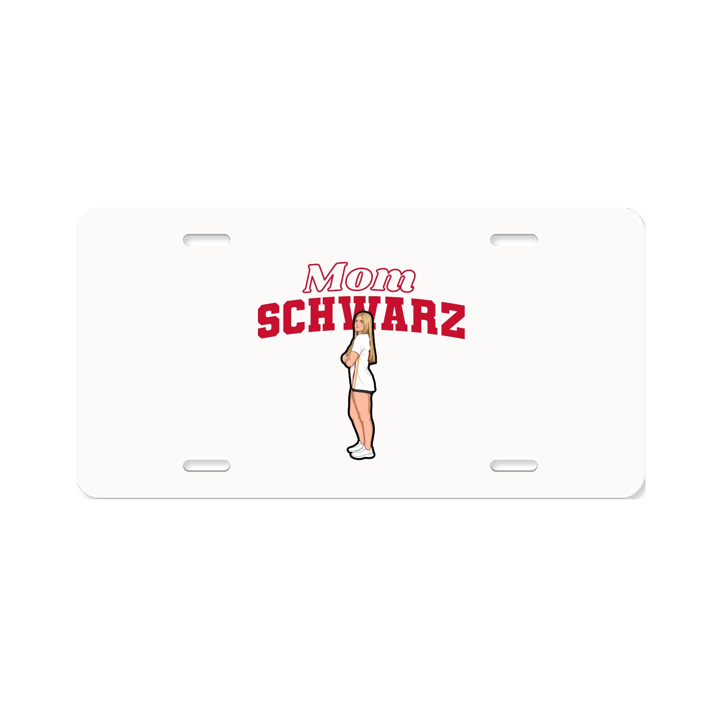 License Plate — Mothers Day Block in Classic