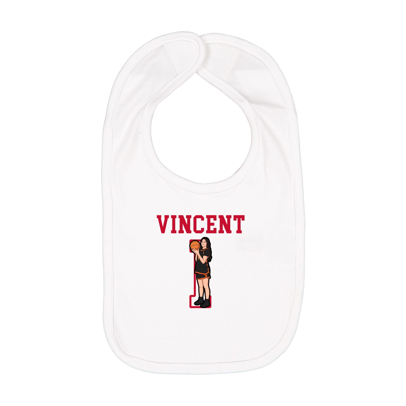 Infant Bib — Shirsey in White