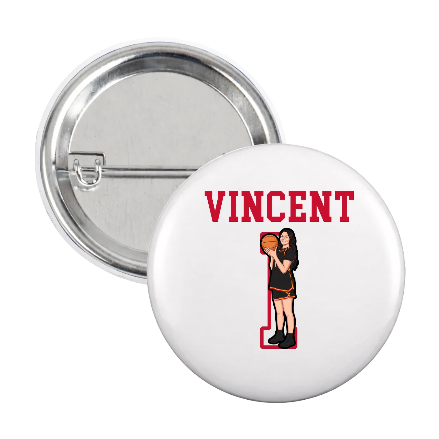 Game Day Button — Shirsey in White