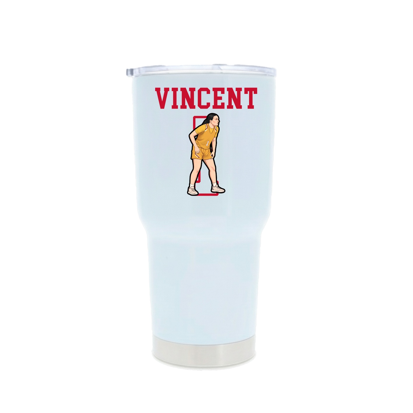 30oz Stainless Steel Tumbler — Shirsey in White