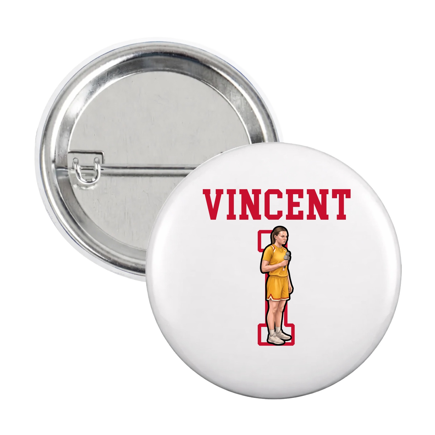 Game Day Button — Shirsey in White