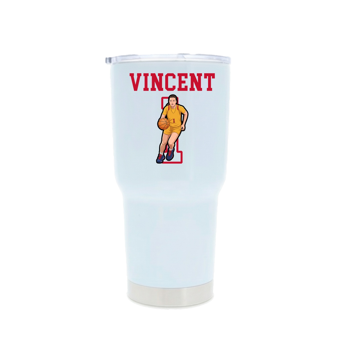 30oz Stainless Steel Tumbler — Shirsey in White