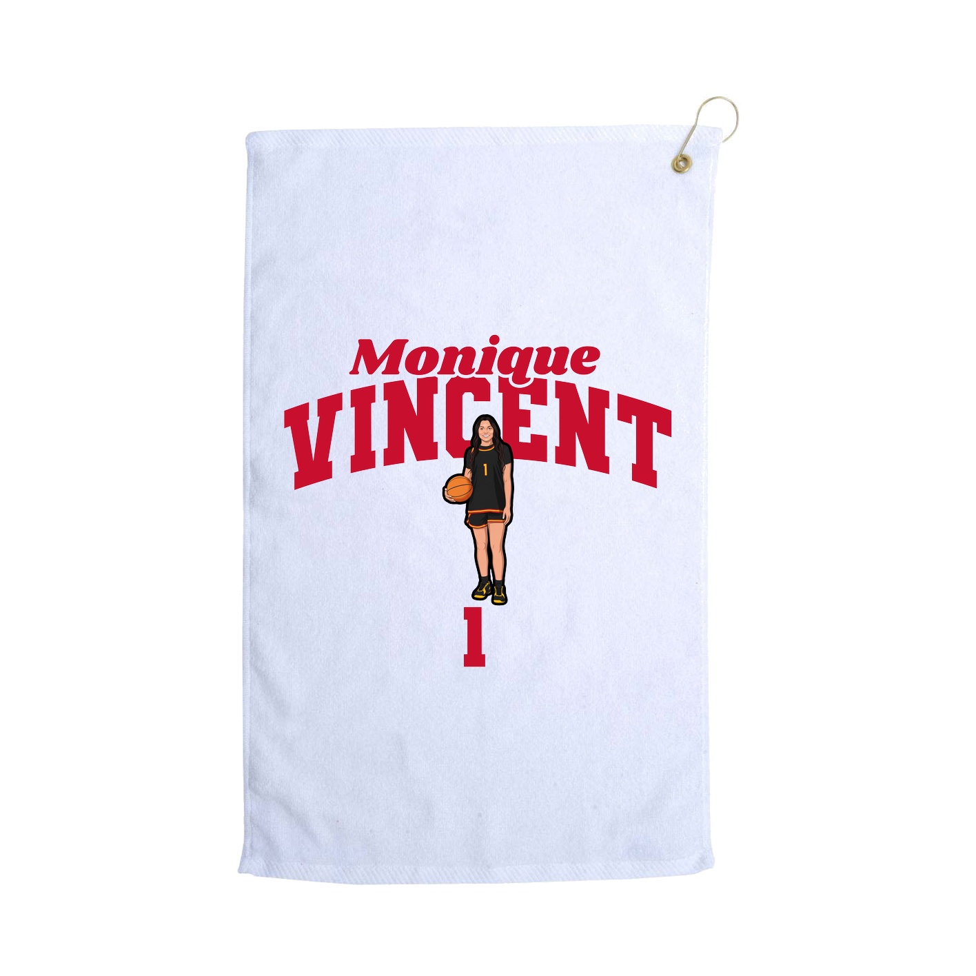 Golf Towel — Signature Arch in White
