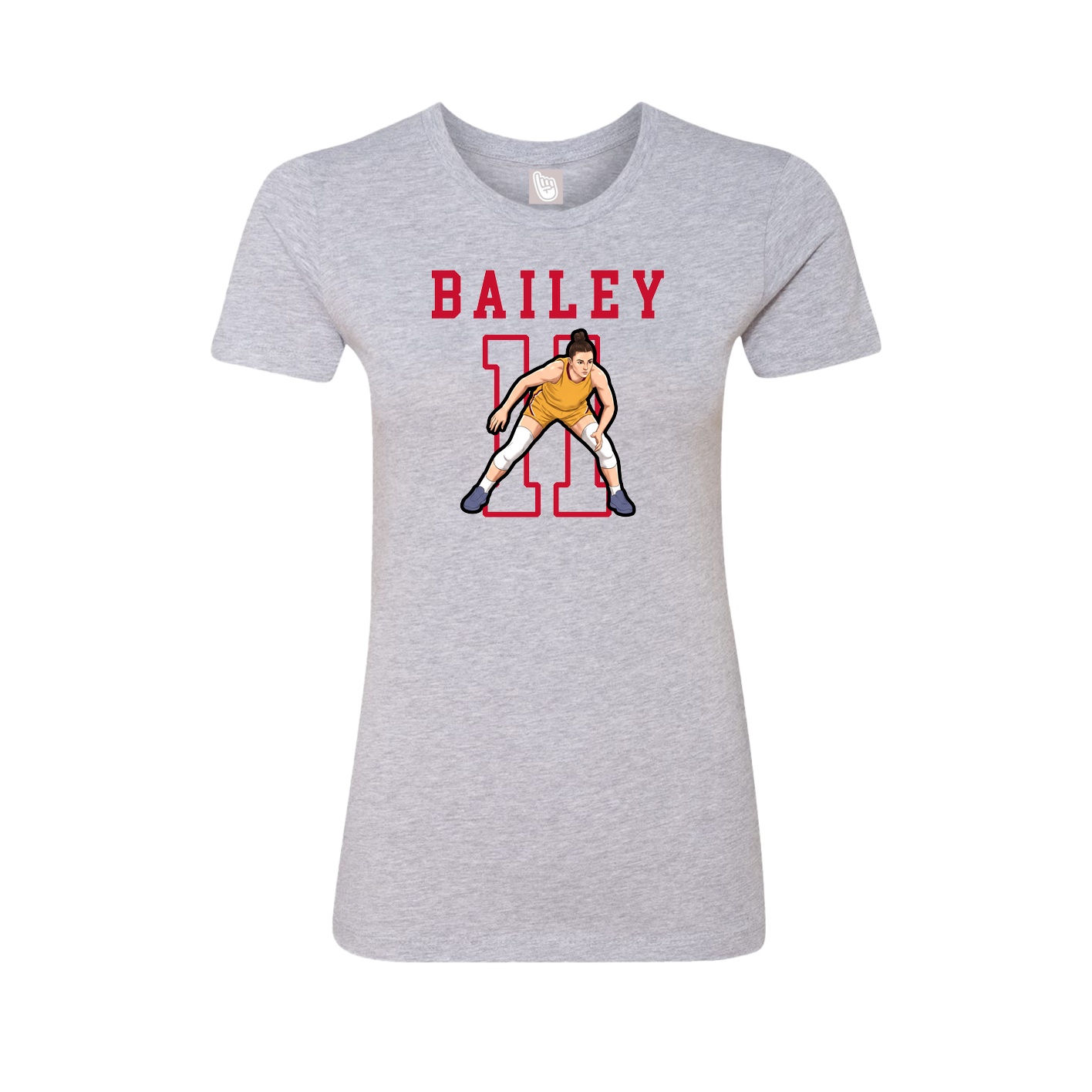Fitted Women's Tee — Shirsey in Grey