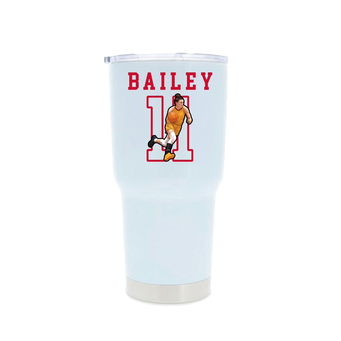 30oz Stainless Steel Tumbler — Shirsey in White