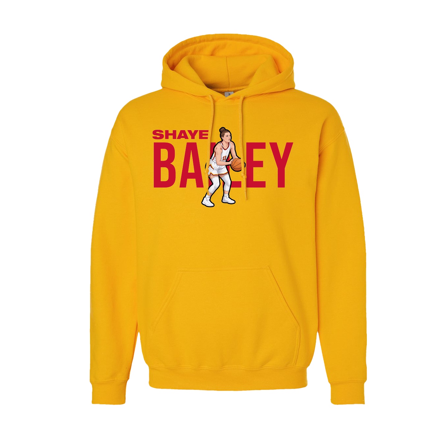 Youth Hoodie — Player Name in Gold