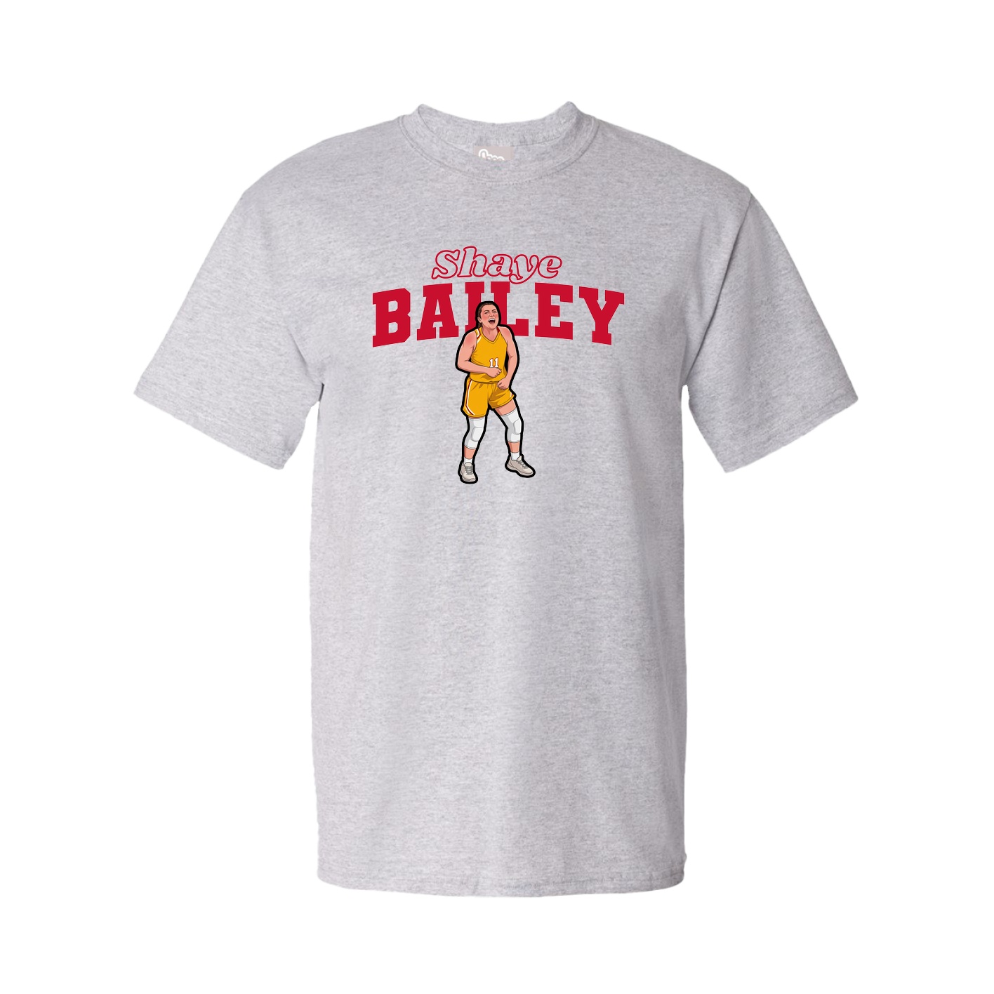 Youth Tee — Name Arch in Grey