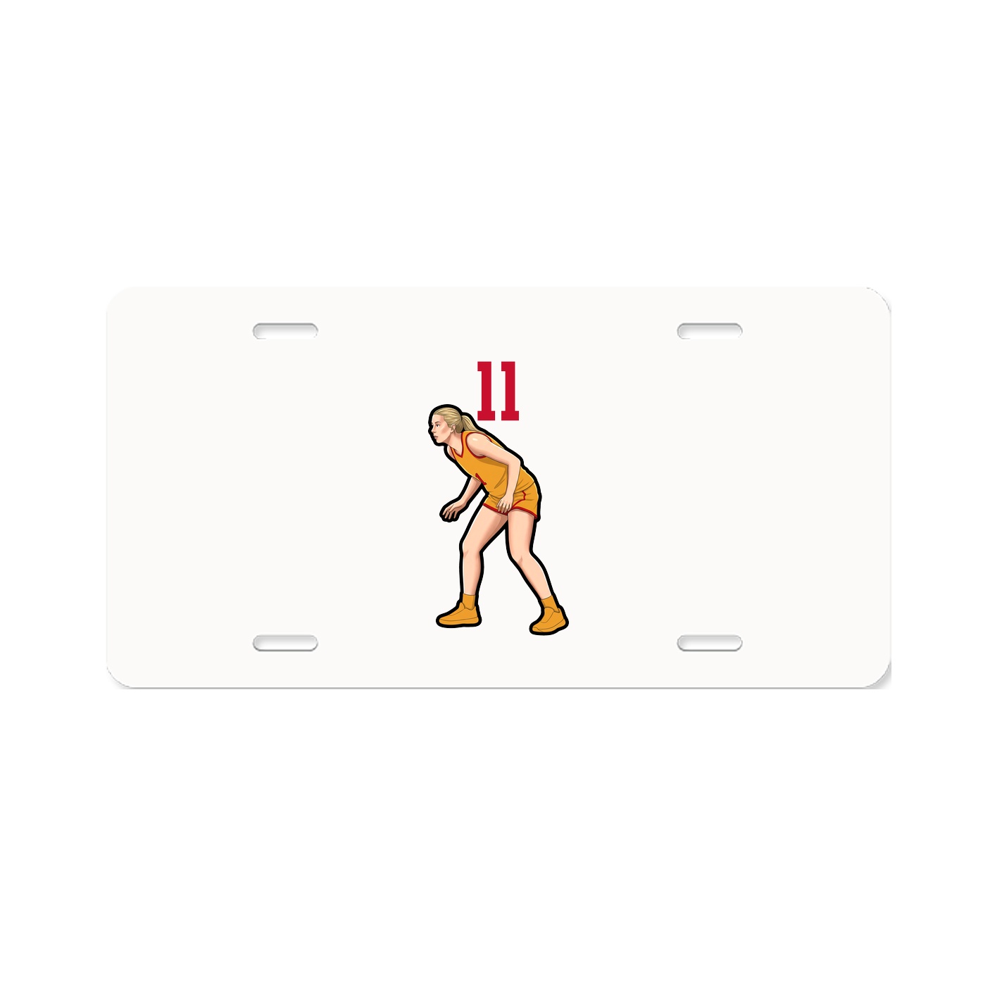 License Plate — Number Top in Classic