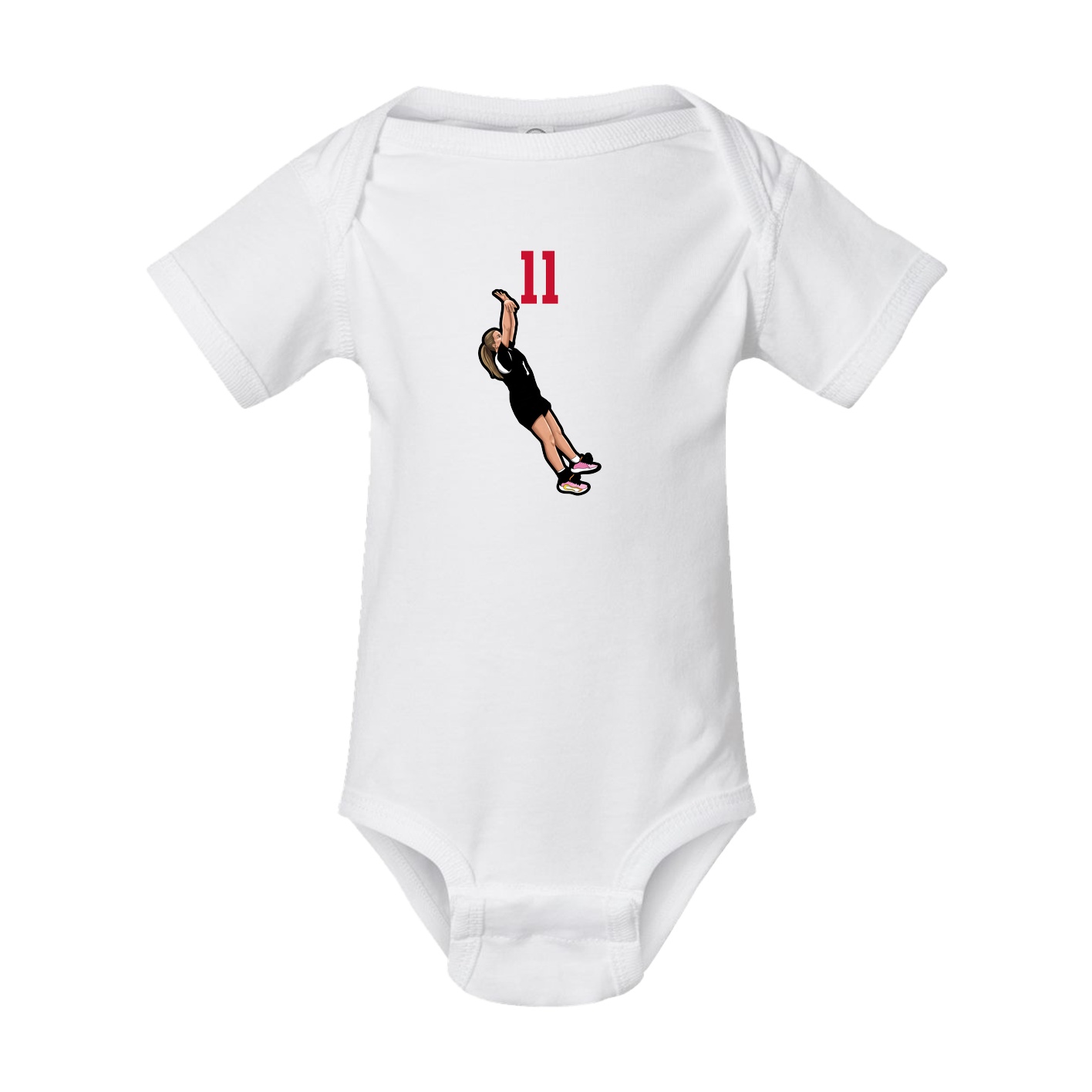 Baby Onesie — Number Top in White