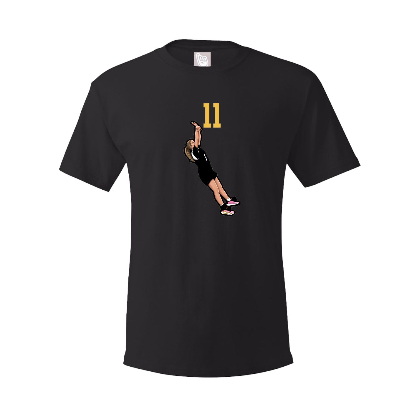 Youth Tee — Number Top in Black