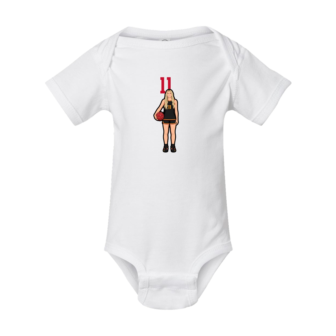Baby Onesie — Number Top in White