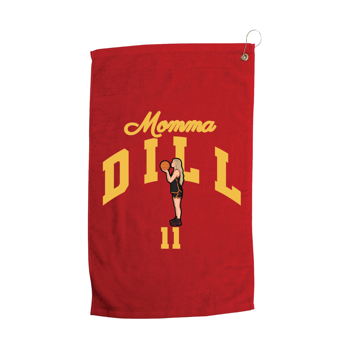 Golf Towel — Mothers Day Arch in Red