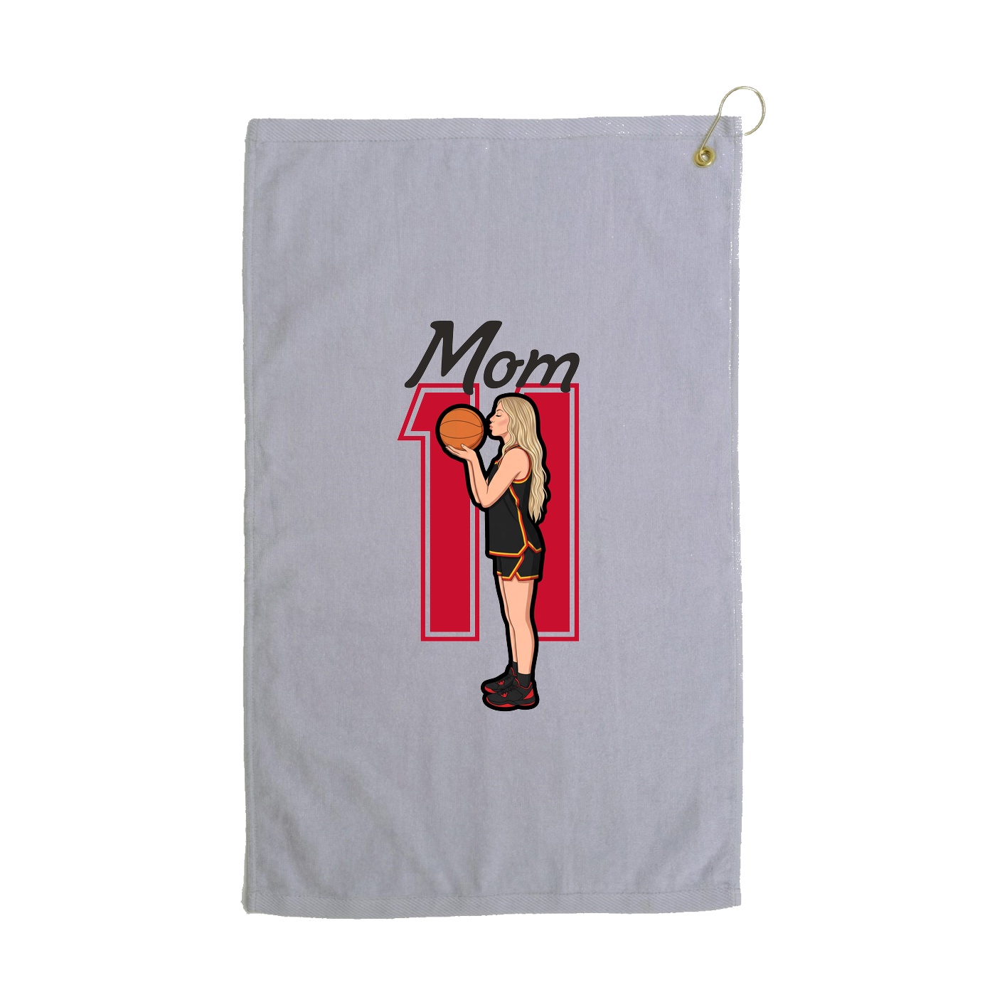 Golf Towel — Mothers Day Shirsey in Grey