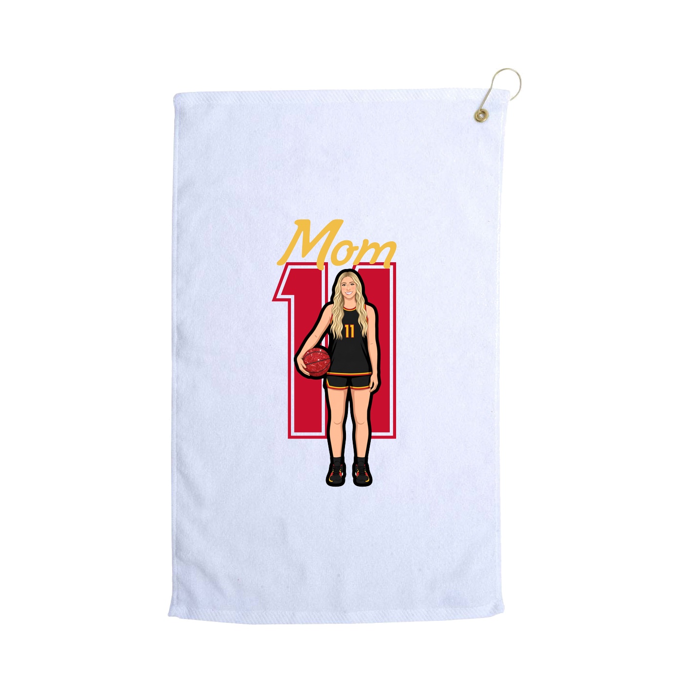 Golf Towel — Mothers Day Shirsey in White
