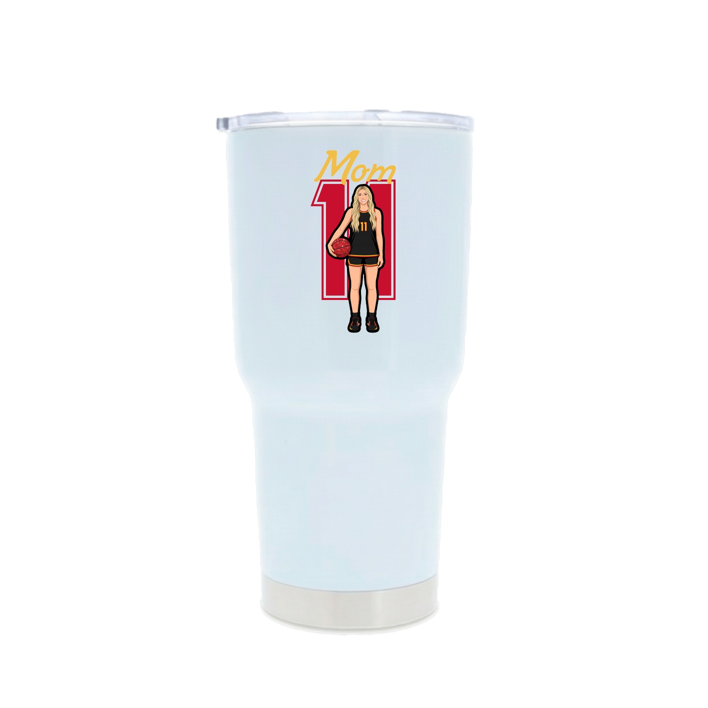 30oz Stainless Steel Tumbler — Mothers Day Shirsey in White