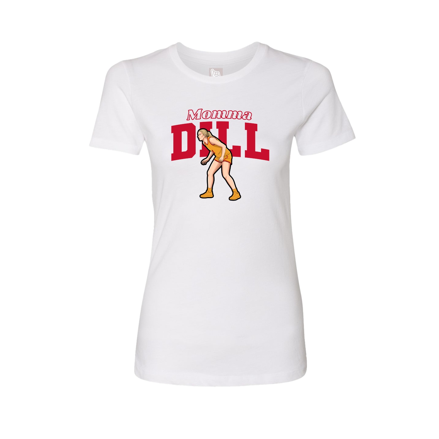 Womens Tee — Mothers Day Block in White