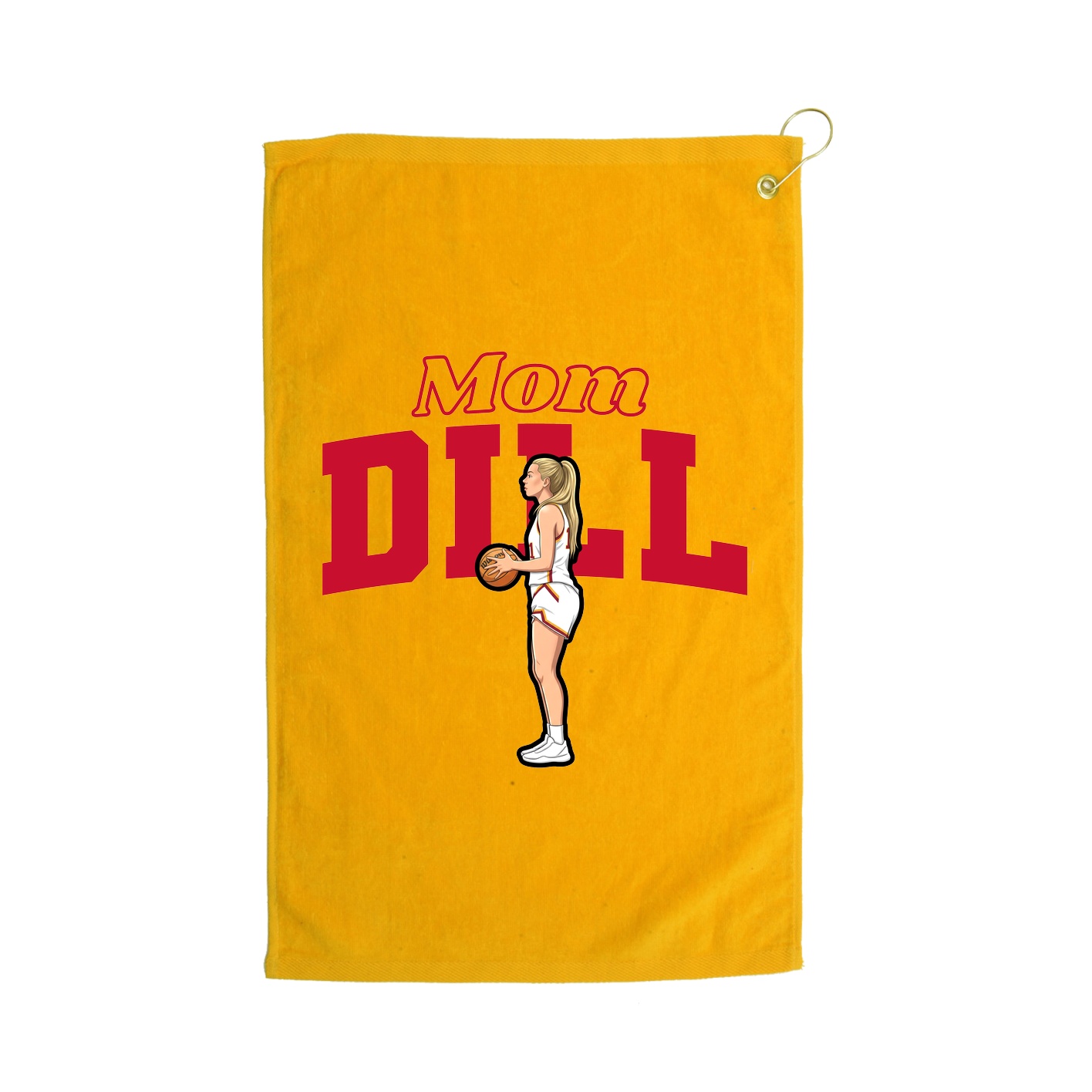 Golf Towel — Mothers Day Block in Gold