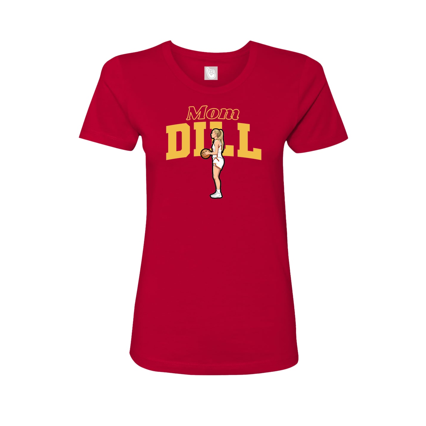 Womens Tee — Mothers Day Block in Red