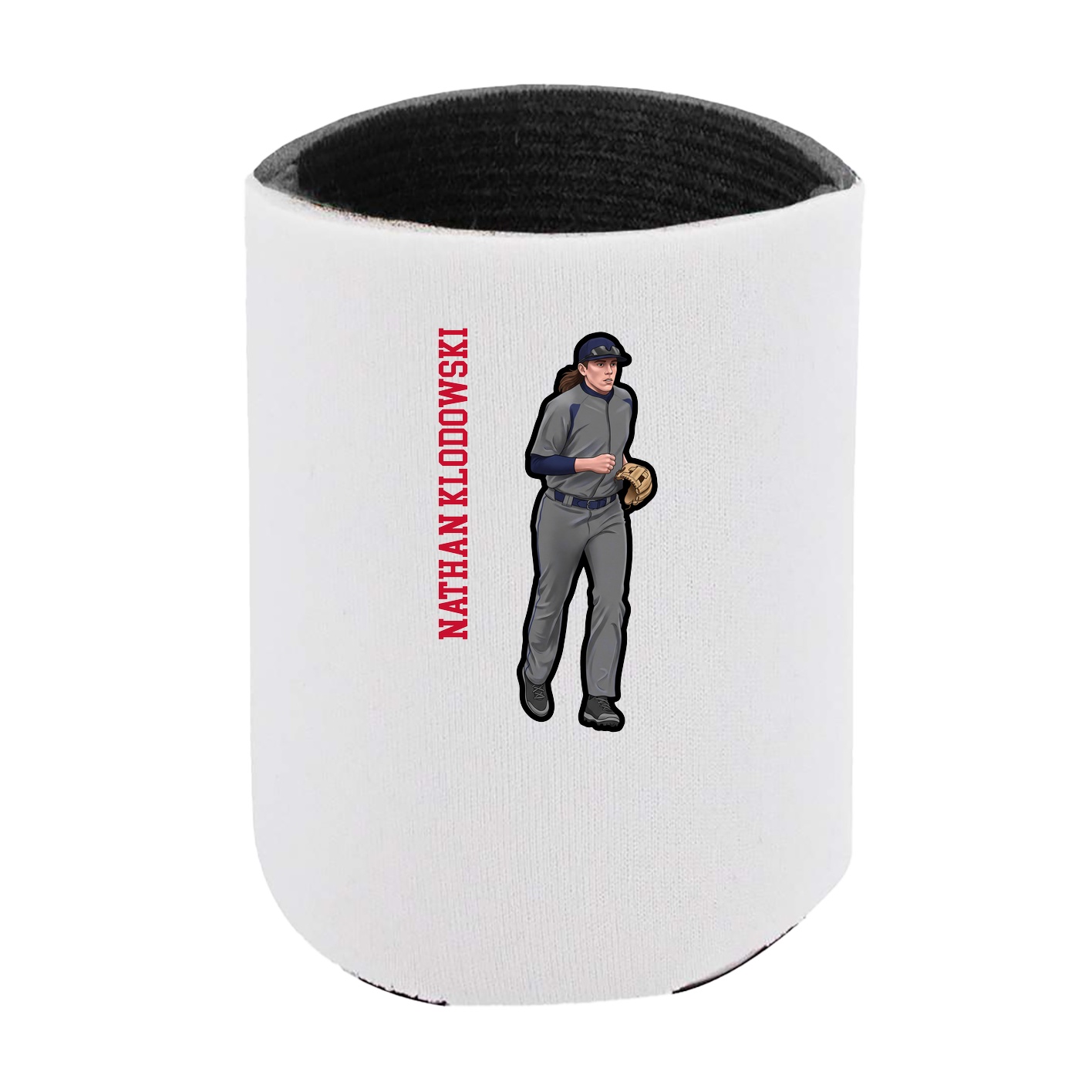 Can Holder — Name Vertical in White