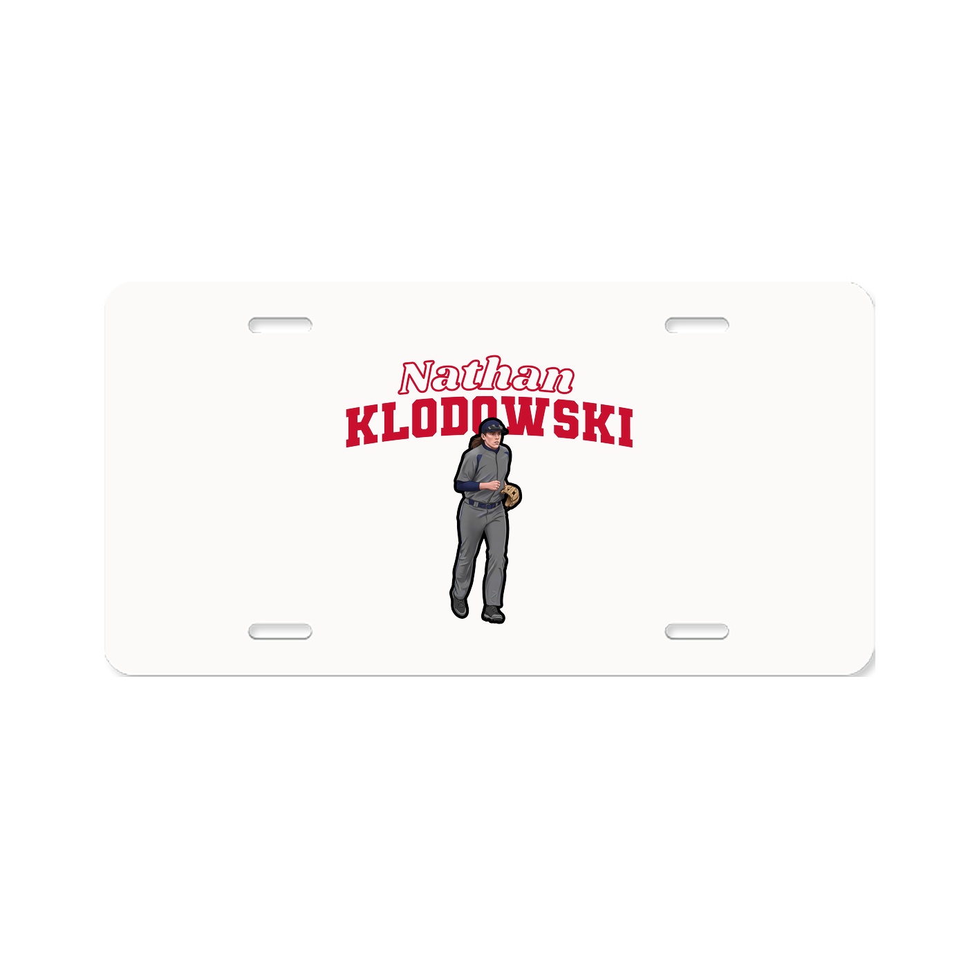 License Plate — Name Arch in Classic