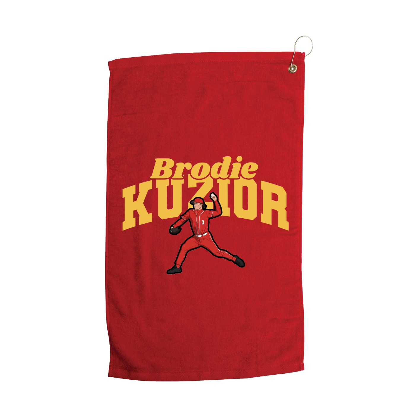Golf Towel — Signature Arch in Red