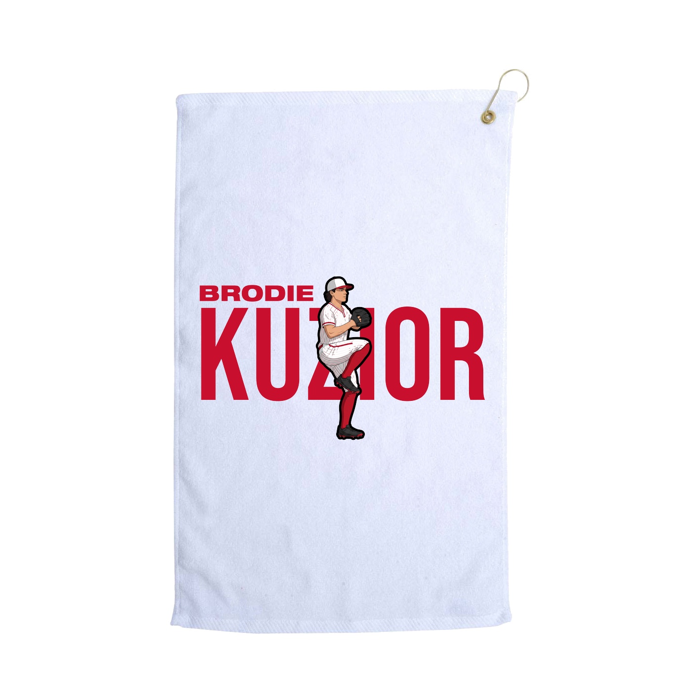 Golf Towel — Player Name in White