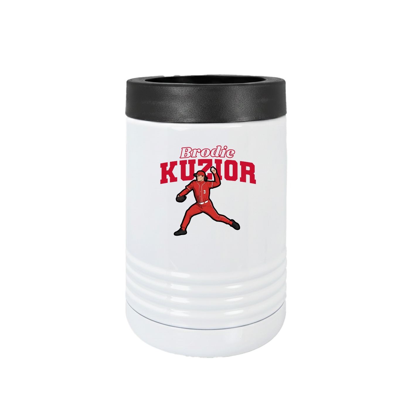 Beverage Holder — Name Arch in White