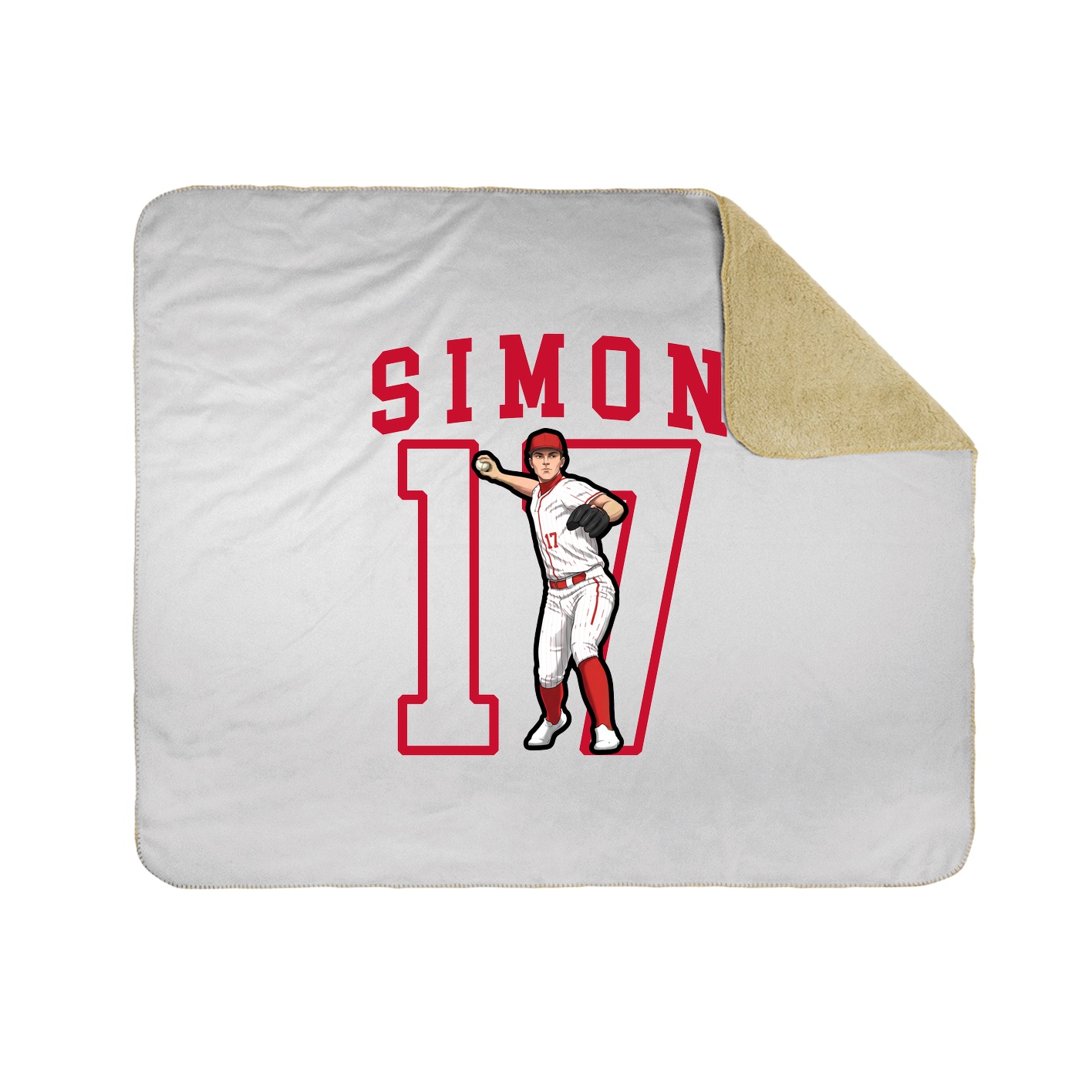 Throw Blanket — Shirsey in White