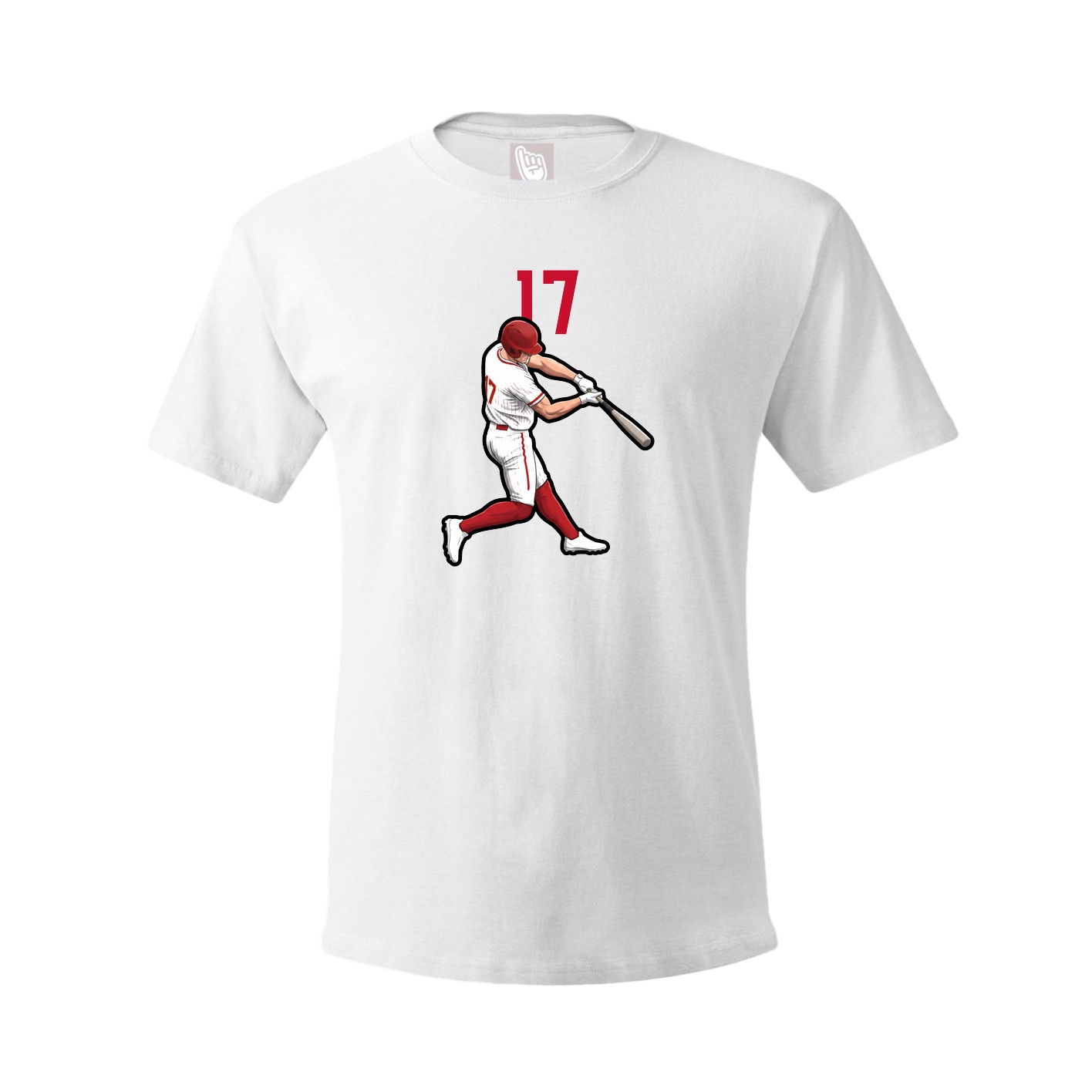 Youth Tee — Number Top in White