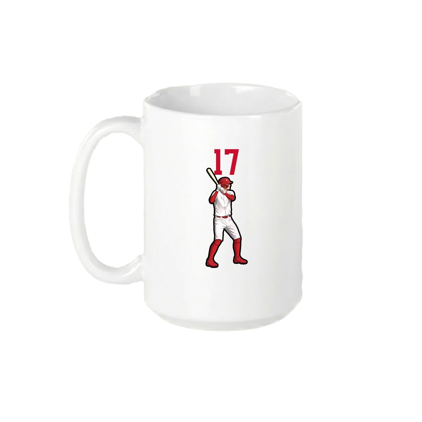 15oz Coffee Mug — Number Top in White