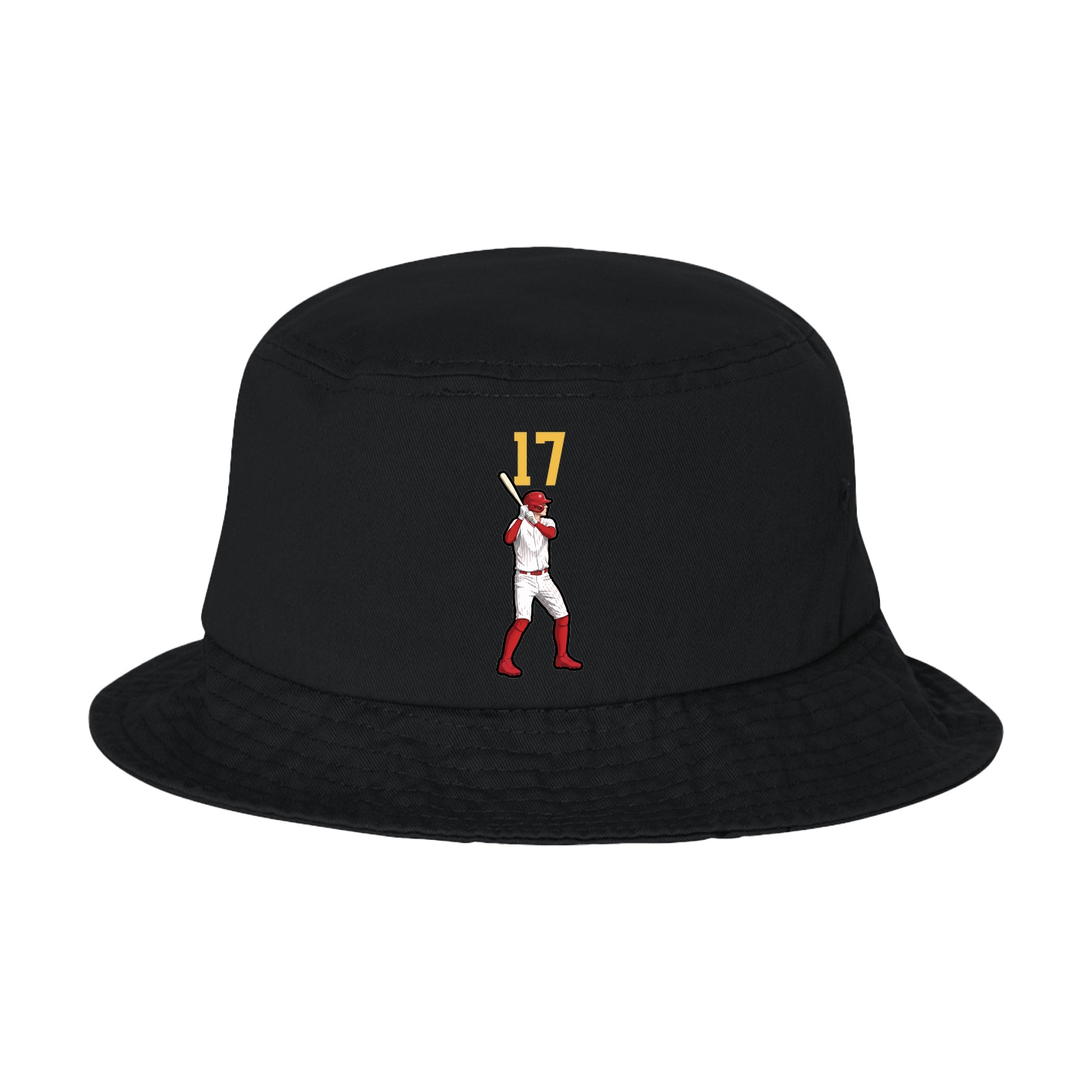 Bucket Cap — Number Top in Black