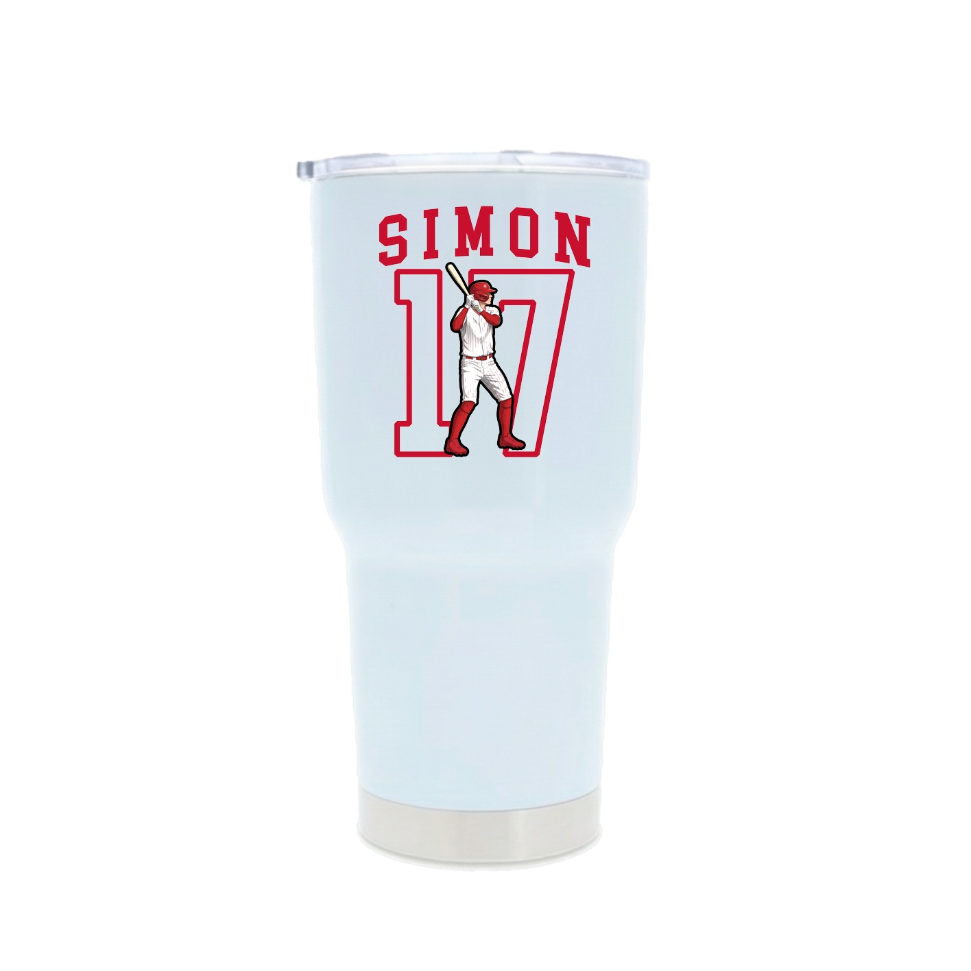 30oz Stainless Steel Tumbler — Shirsey in White