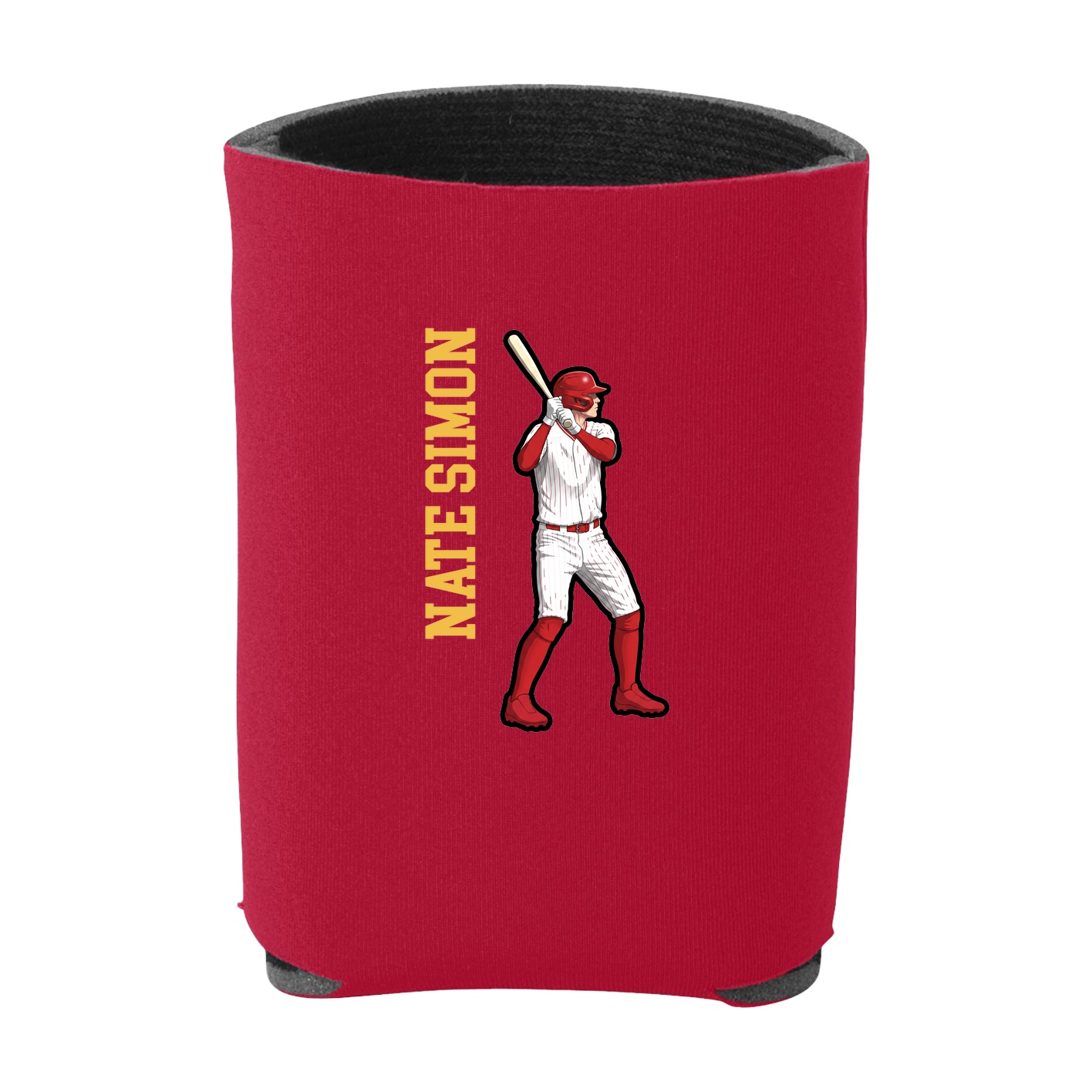 Can Holder — Name Vertical in Red