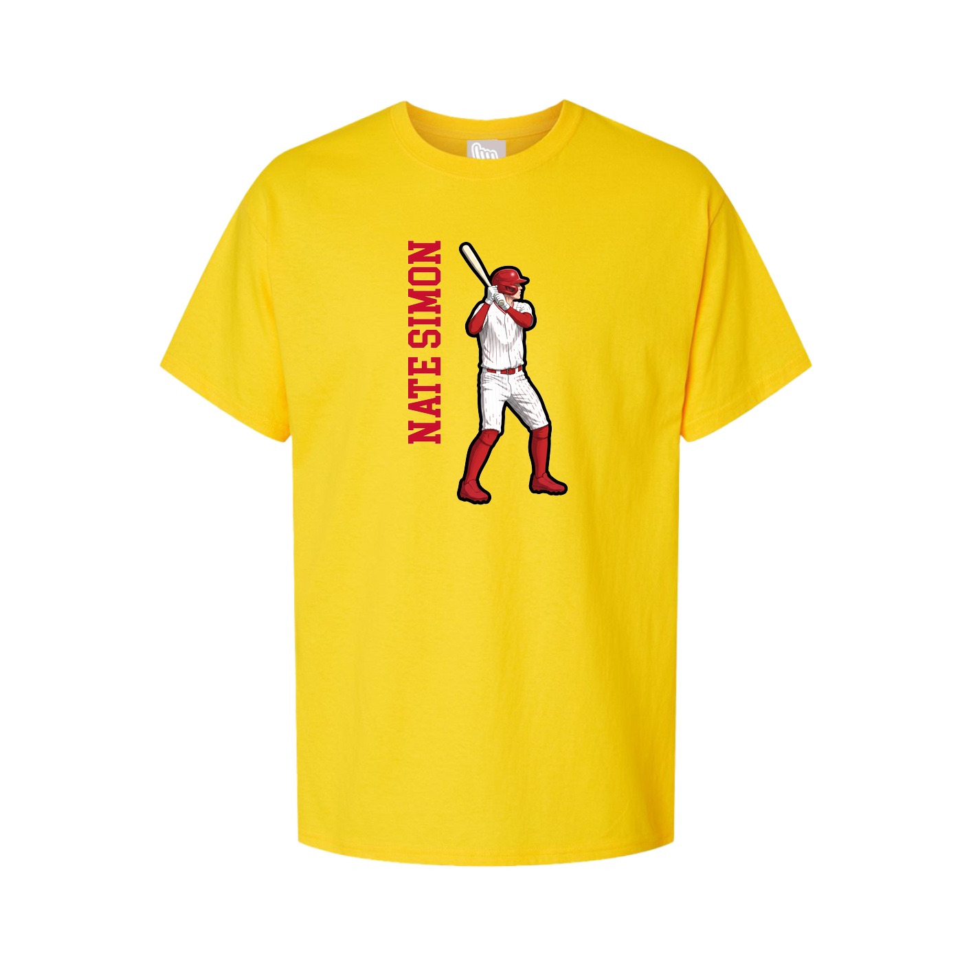 Tee — Name Vertical in Gold