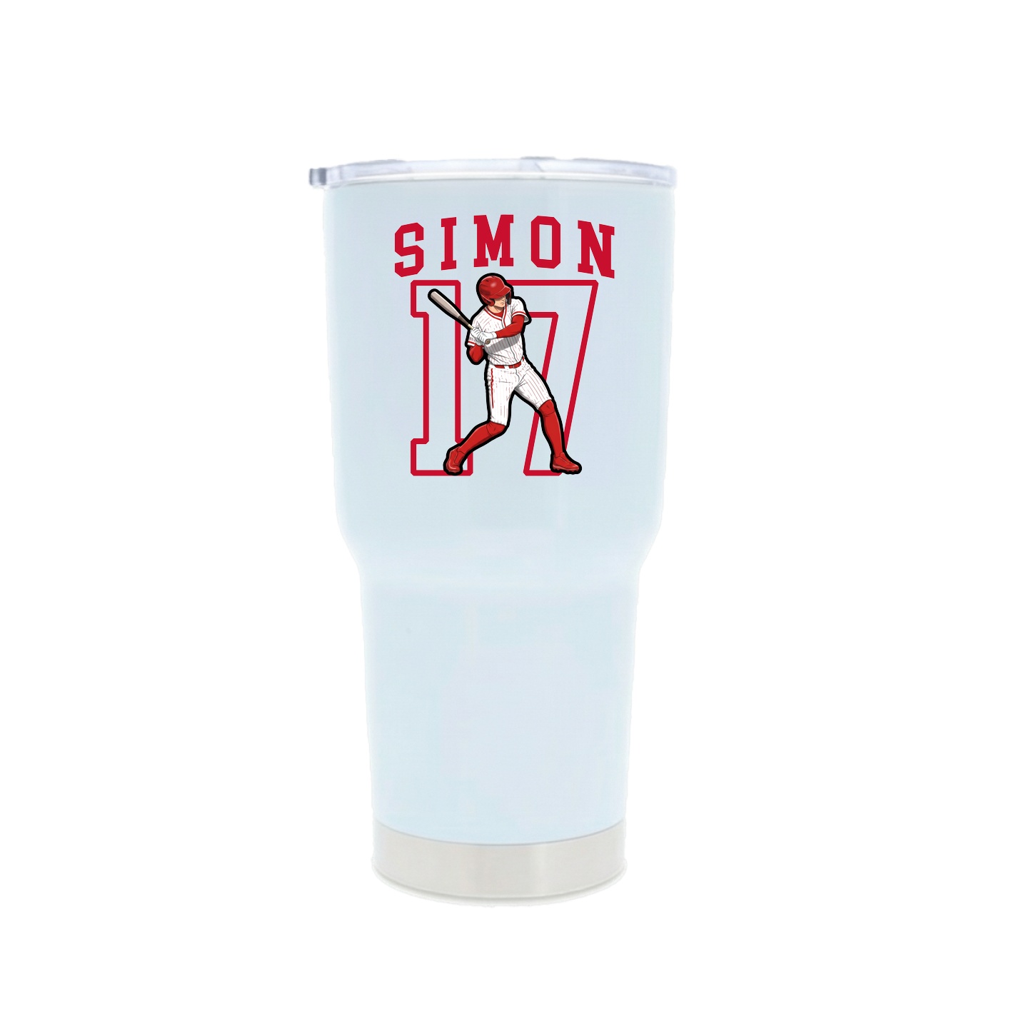 30oz Stainless Steel Tumbler — Shirsey in White