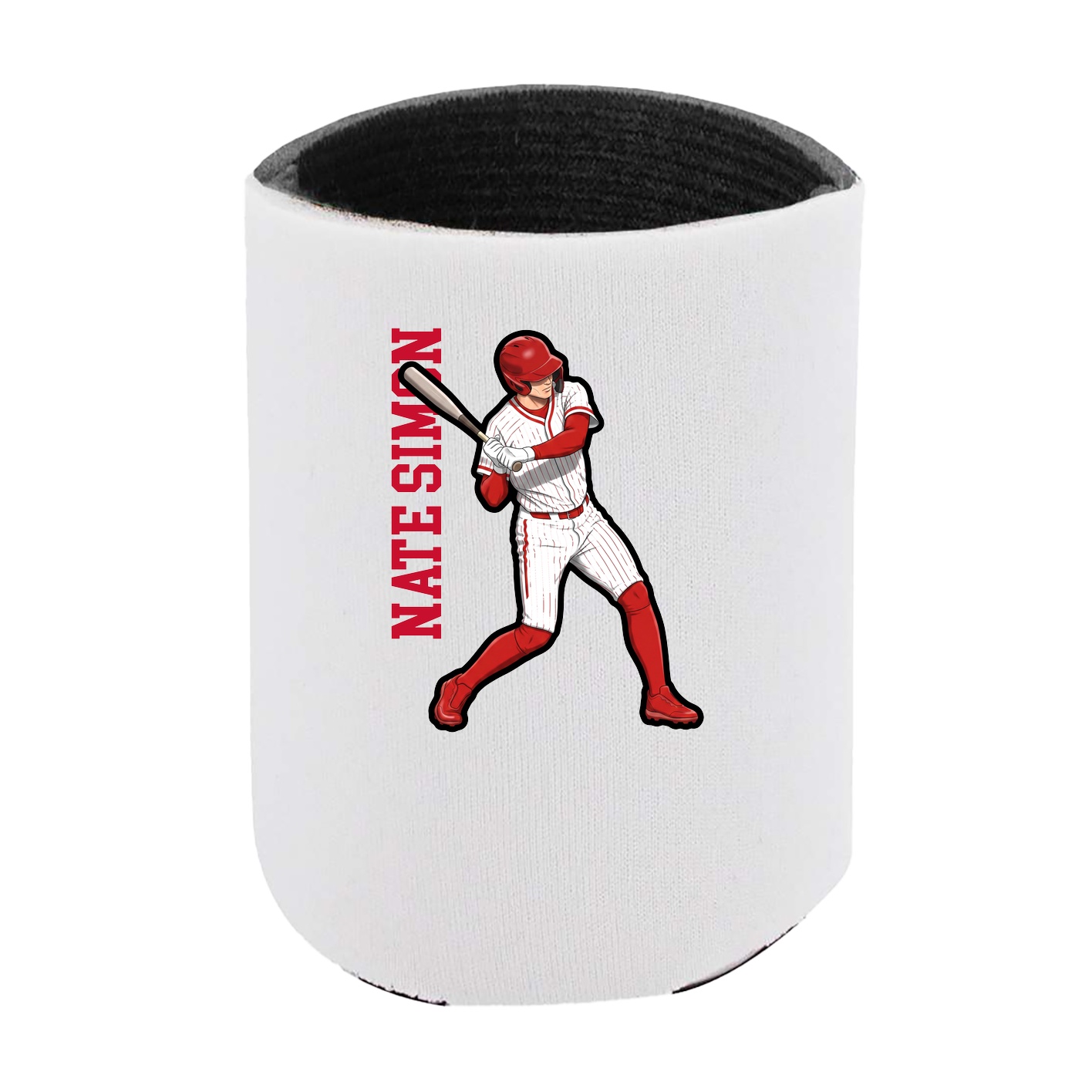 Can Holder — Name Vertical in White