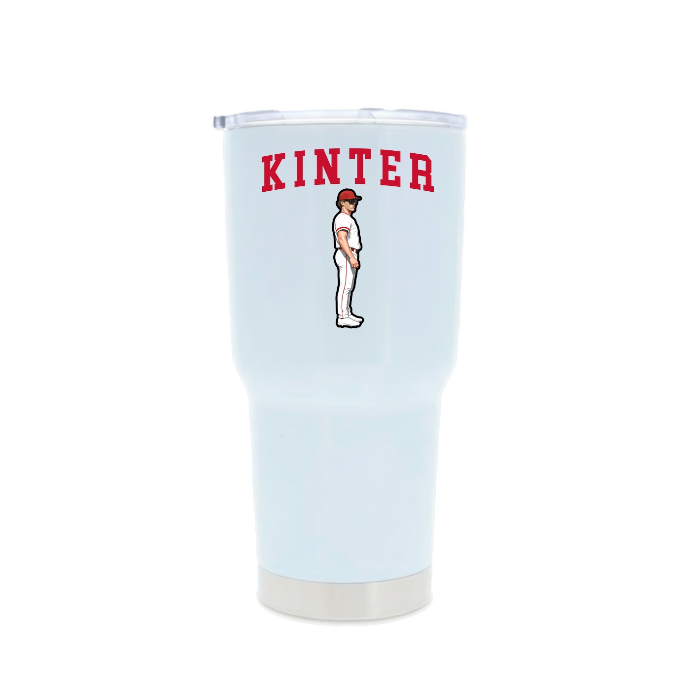 30oz Stainless Steel Tumbler — Shirsey in White