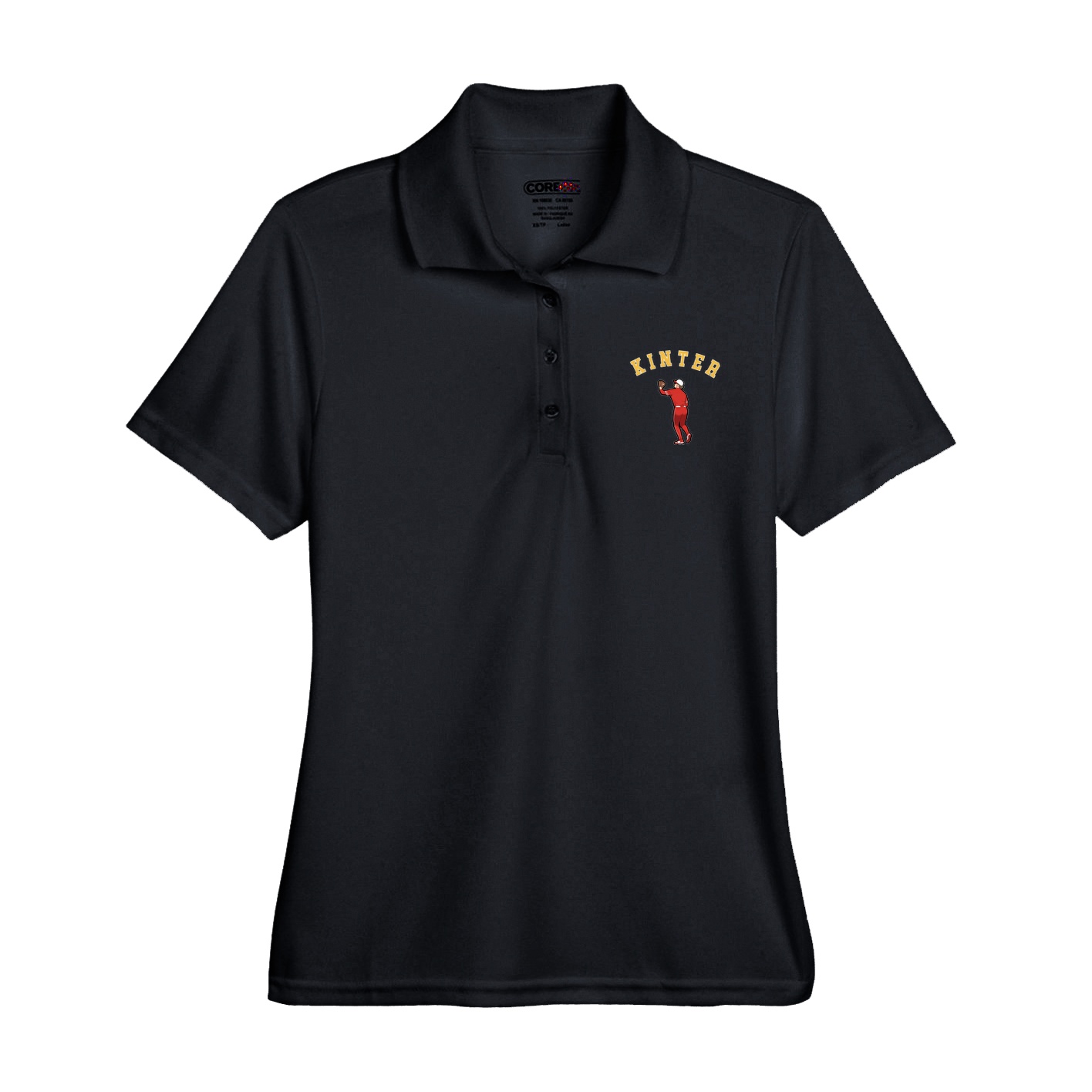 Womens Performance Polo — Shirsey Arch in Black