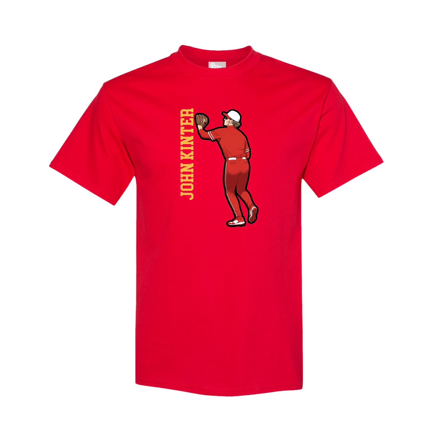 Youth Tee — Name Vertical in Red