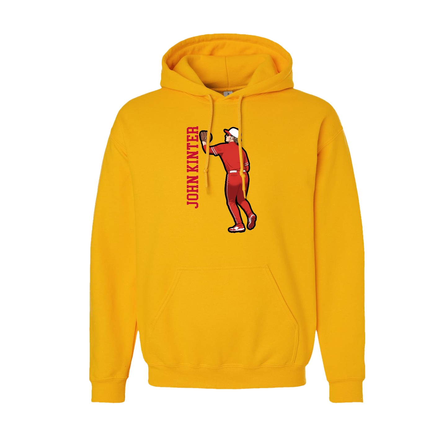 Hoodie — Name Vertical in Gold