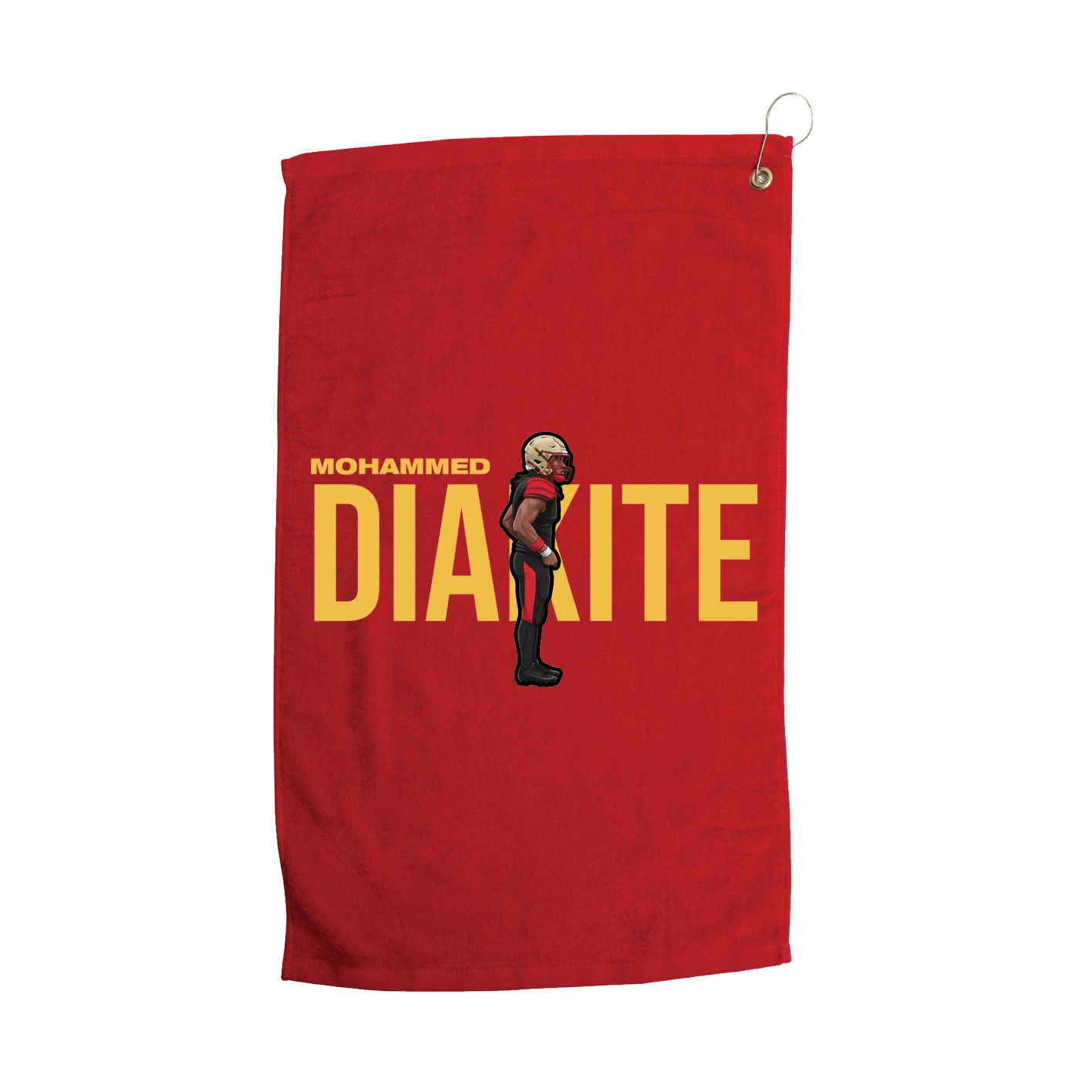 Golf Towel — Player Name in Red