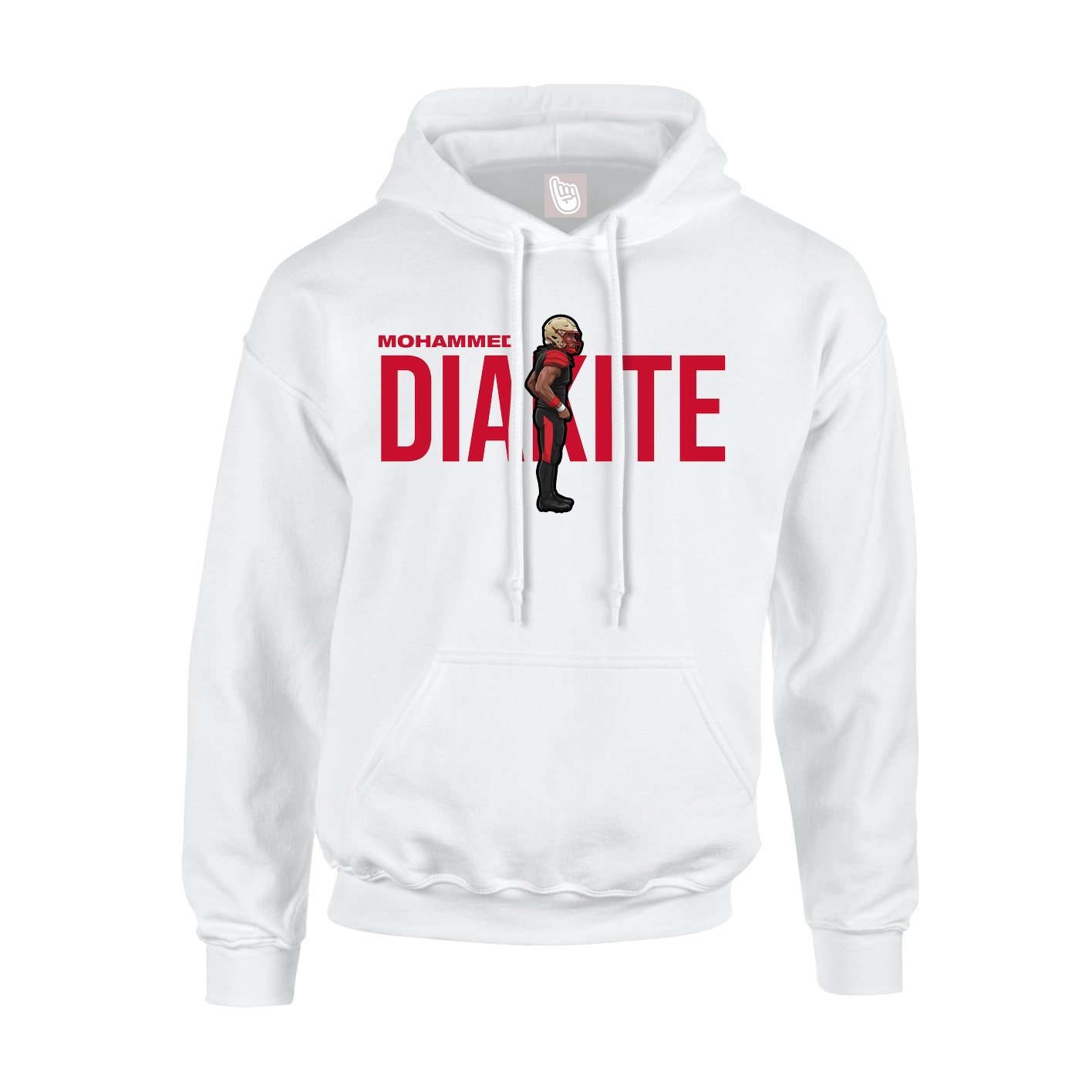 Hoodie — Player Name in White