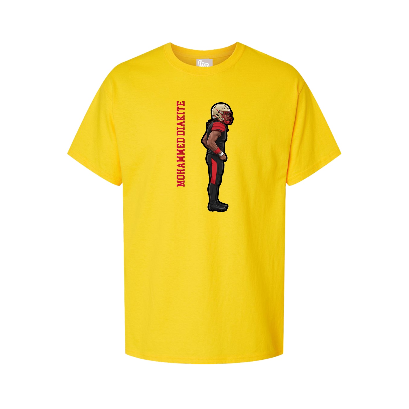 Tee — Name Vertical in Gold