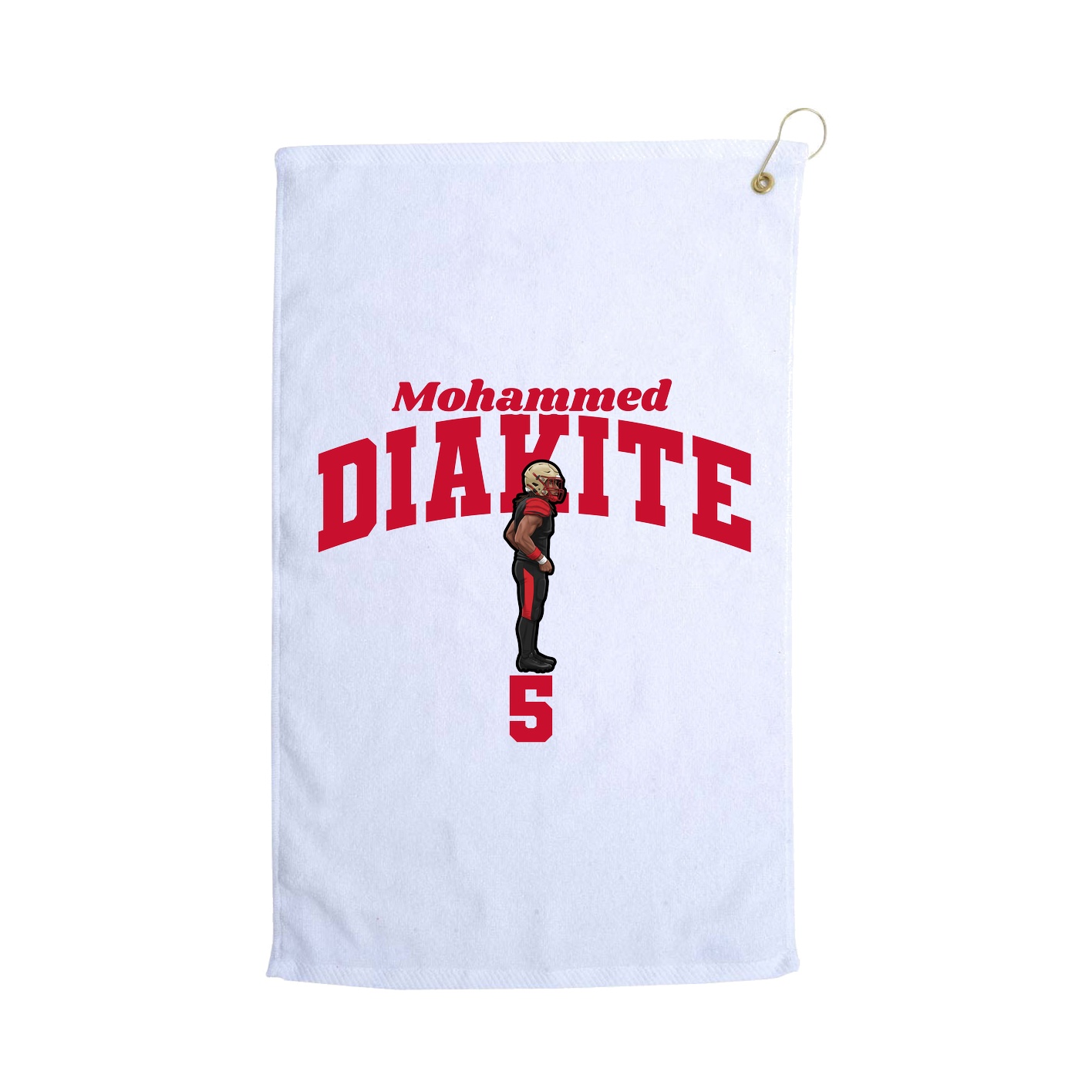 Golf Towel — Signature Arch in White